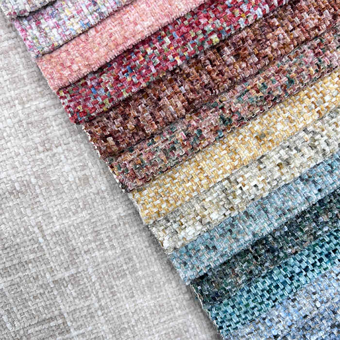100% Polyester Jacquard Upholstery Sofa Fabric Microfiber Luxury Modern Design Chenille Fabric for Living Room Furniture
