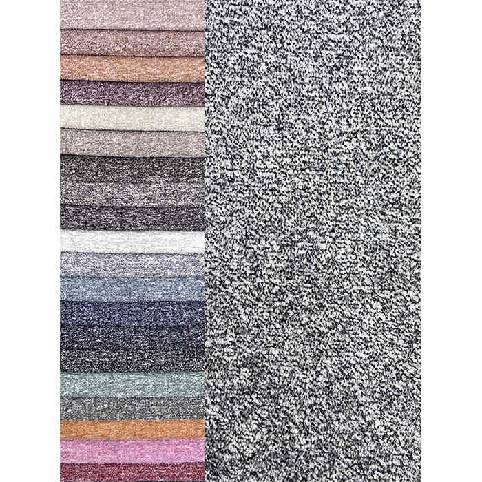 New Bicolor Yarn Dyed Fabric for Sofa and Pillows Super Soft Plush Velvet Fabric Upholstery for Home Textile
