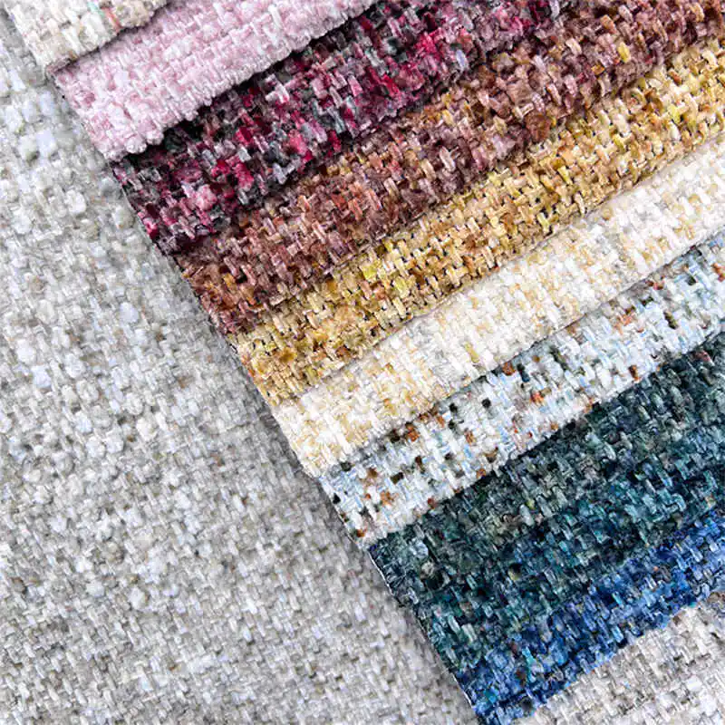 Hot Selling Style Polyester Modern Living Room Sofa Chenille Fabric Upholstery