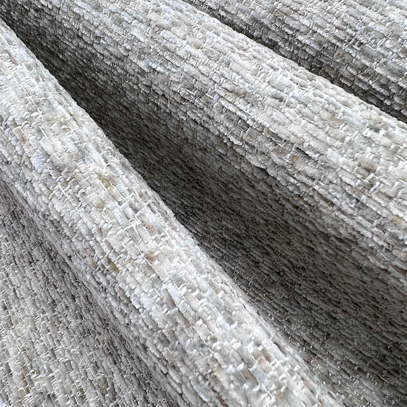 Luxury Chenille Jacquard Floral Upholstery Plaid Chenille Fabric for Sofa