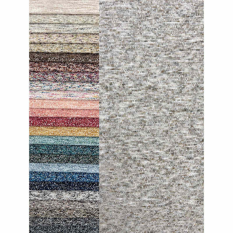 Luxury Chenille Jacquard Floral Upholstery Plaid Chenille Fabric for Sofa