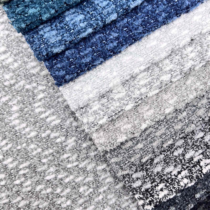 New Trendy Hometextile Furniture Upholstery 100% Polyester Chenille Fabric Custom Jacquard Chenille Sofa Fabric for Upholstery