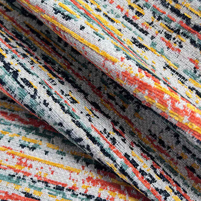 Turkish Style AB Design Chenille Woven Fabric for Sofa and Home Furniture