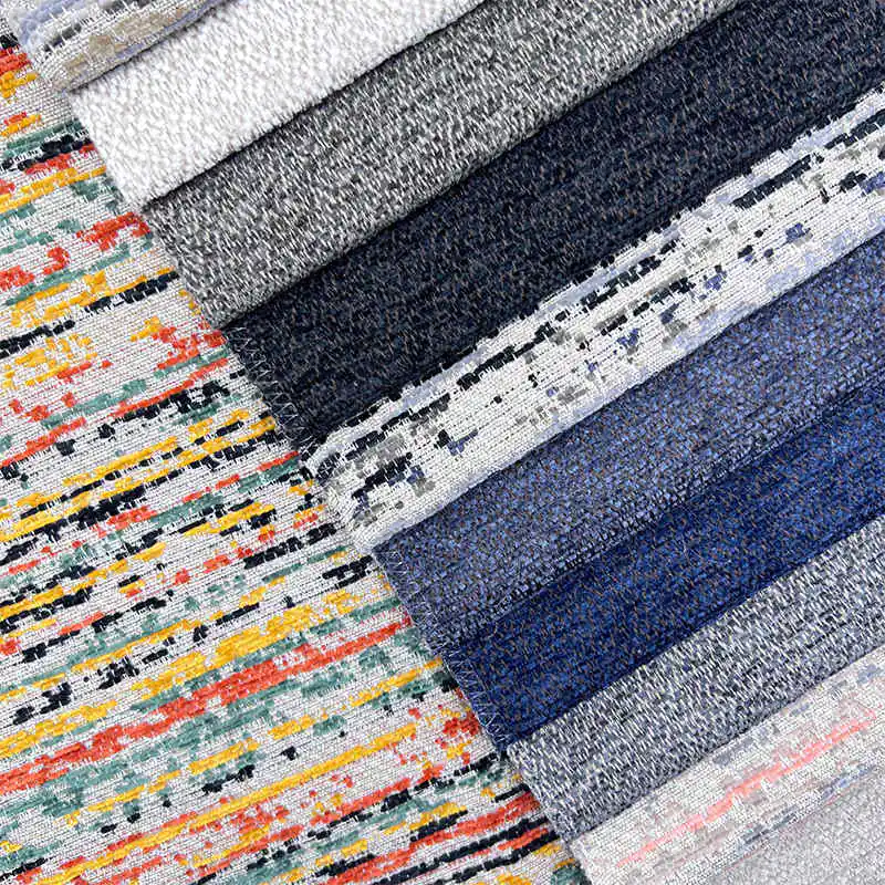 Turkish Style AB Design Chenille Woven Fabric for Sofa and Home Furniture
