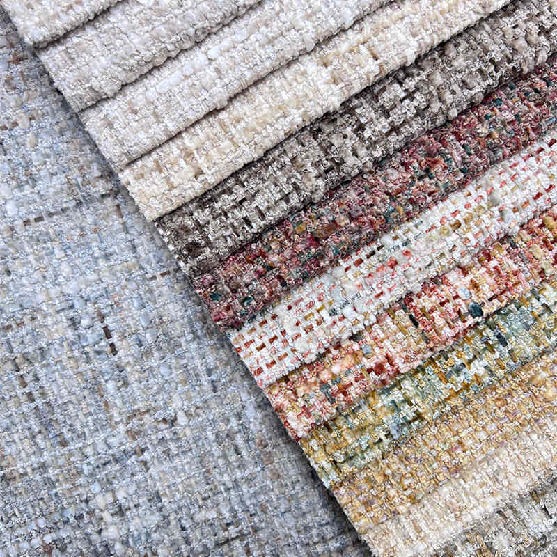 Custom Waterproof Furniture Coach Material Fabric Jacquard Upholstery Chenille Fabric for Sofa Covering