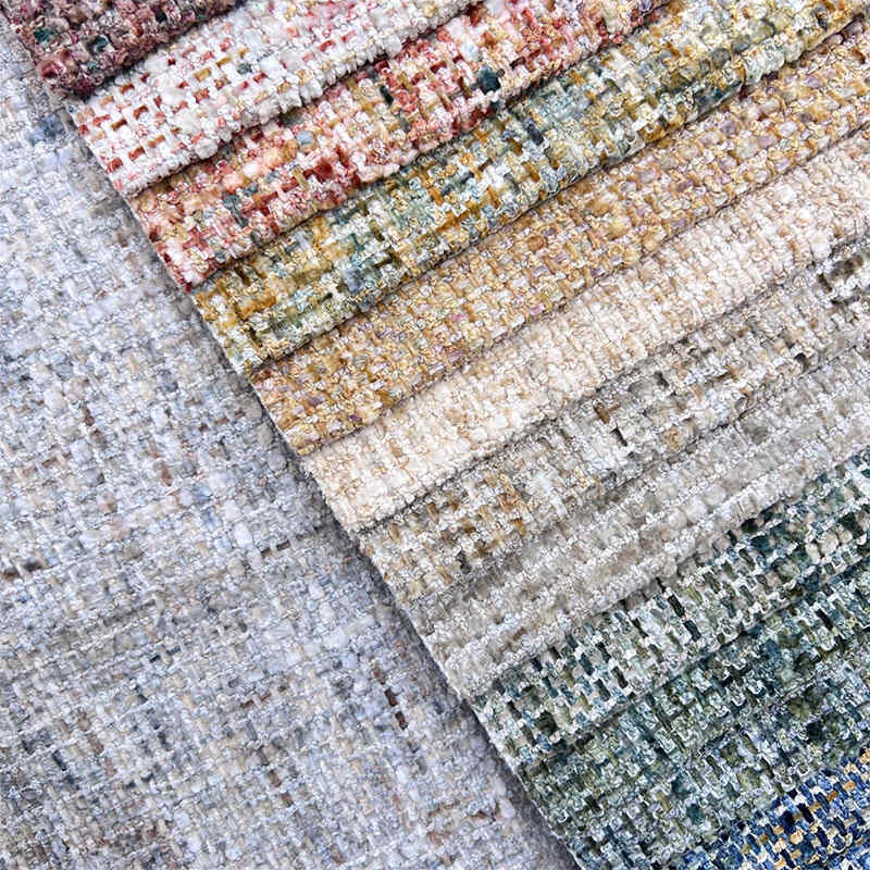 Custom Waterproof Furniture Coach Material Fabric Jacquard Upholstery Chenille Fabric for Sofa Covering