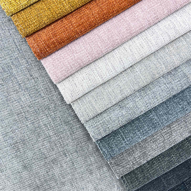 Free Sample China 100% Polyester Upholstery Fabric Jacquard Chenille Sofa Fabric for Furniture Textile