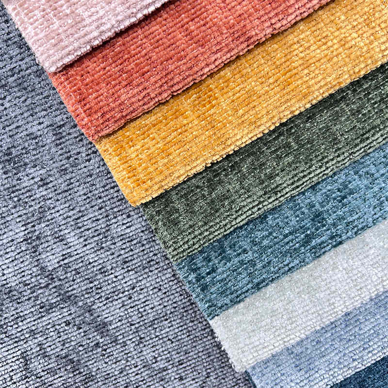 New Elegant Design Fabrics for Price Upholstery 100% Polyester Chenille Sofa Fabric