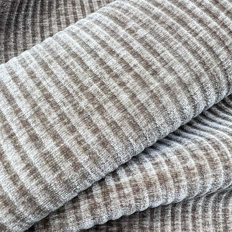 Solid Color Luxurious Sofa Living Room Fabric Home Textile Chenille Upholstery Fabric Polyester