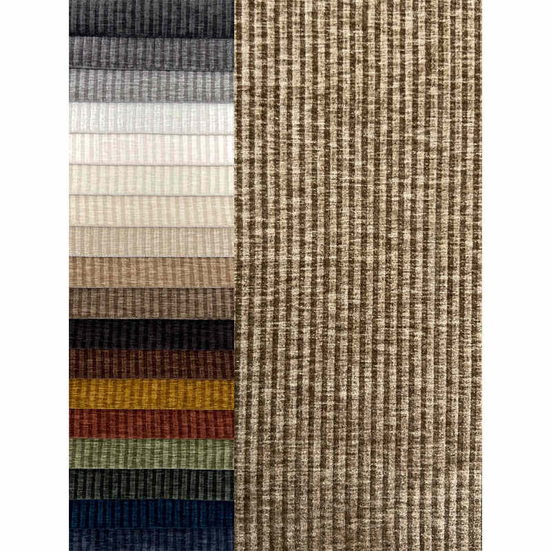 Solid Color Luxurious Sofa Living Room Fabric Home Textile Chenille Upholstery Fabric Polyester