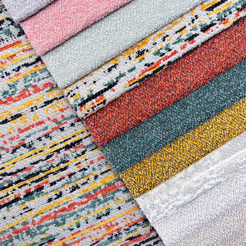 Turkish Style AB Design Chenille Woven Fabric for Sofa and Home Furniture