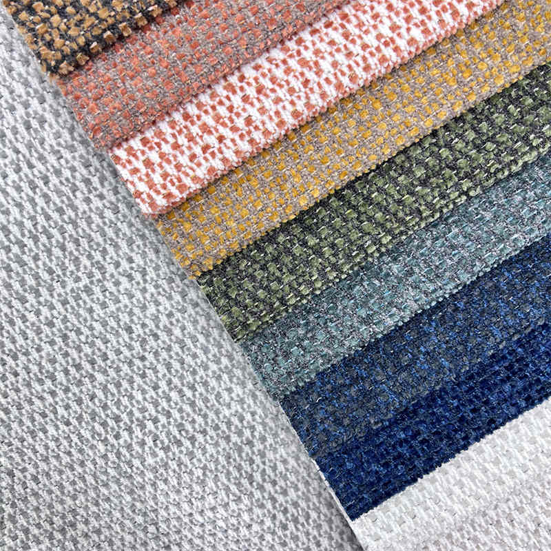 Factory Wholesale Price Chenille Couch Fabric Sectional Luxurious White Sofa Living Room Fabric