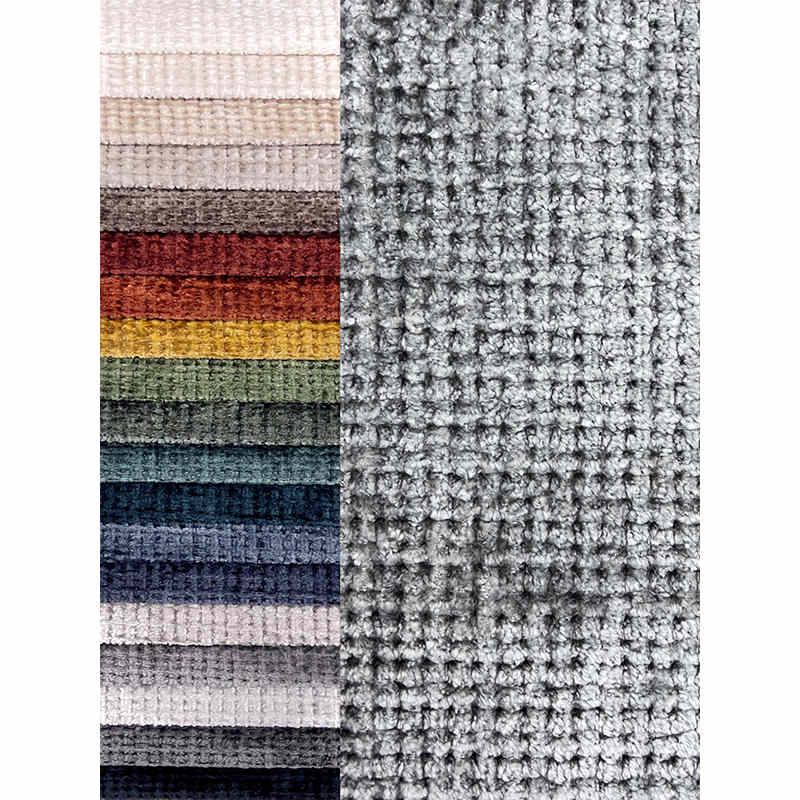 Newest Non Woven Sofa Fabric Polyester Chenille Upholstery Fabric for Furniture Textile
