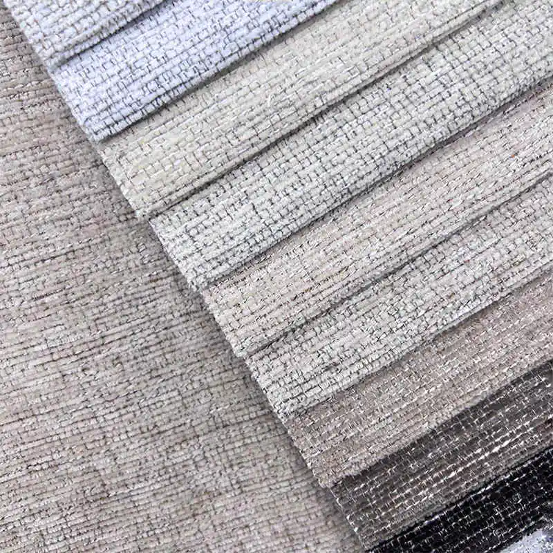 Production of Sofa Cover Fabric Multi Color Chenille Woven Jacquard Fabrics for Furniture