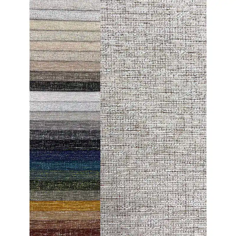 Production of Sofa Cover Fabric Multi Color Chenille Woven Jacquard Fabrics for Furniture