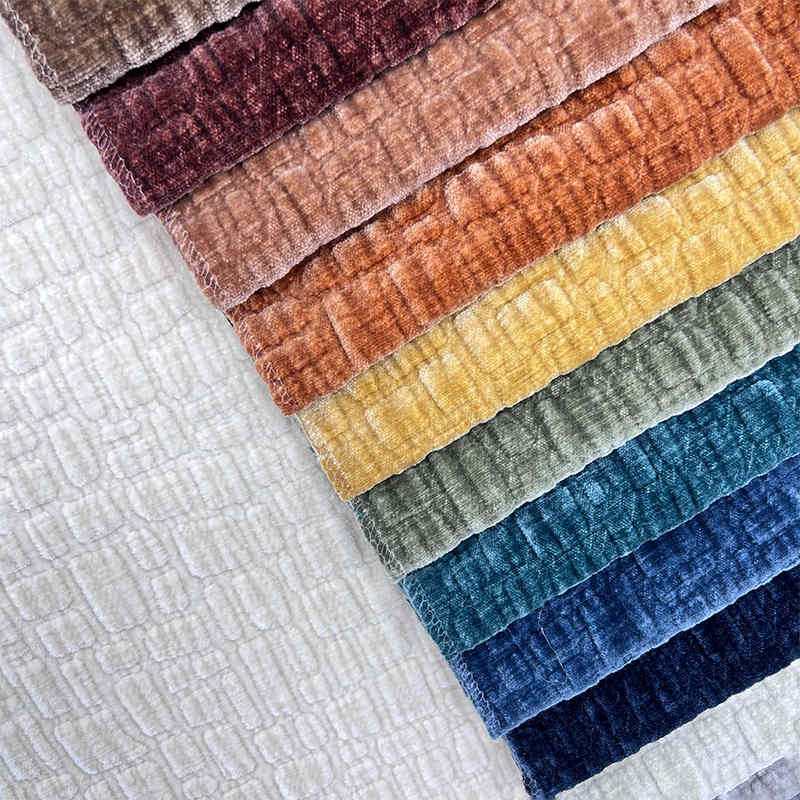 Home Textile 100% Polyester Woven Fabrics Chenille Micro Fiber Fabric for Sofa Making