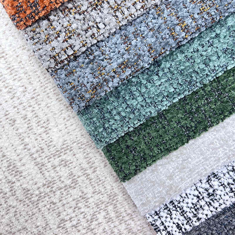 Sofa Cover Material Luxury Textile Fabrics 100% Polyester Chenille Upholstery Fabric for Sofa