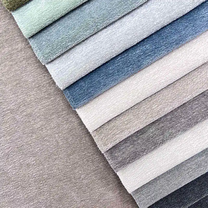 Wholesale Furniture Dyed Fabrics Woven 100% Polyester Chenille Upholstery Fabric