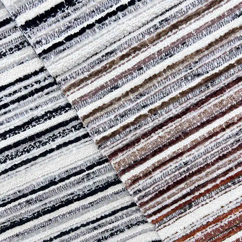 Luxury Armchair Woven Fabric 100% Polyester Chenille Sofa Fabric for Furniture Textile Luxury