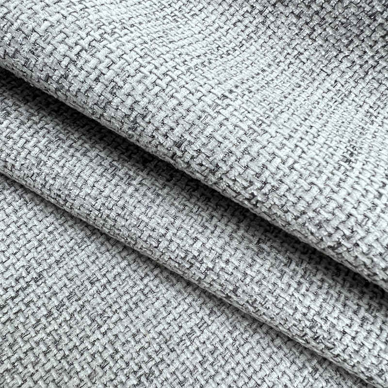 Factory Custom Furniture Home Textile Linen Like Sofa Fabric Polyest Linen Look Fabric
