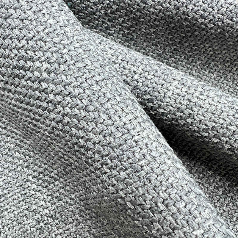 Luxury Heavy-Weight Jacquard Upholstery Fabric 100% Polyester Classy Organic Linen Fabric for Sofa