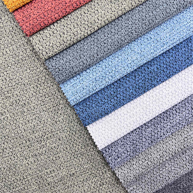 Multy-Color Jacquard Custom-Size New Most Popular Home Sofa Linen Fabric Manufacturers