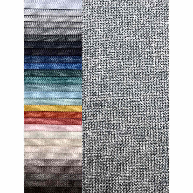 Luxury Heavy-Weight Jacquard Upholstery Fabric 100% Polyester Classy Organic Linen Fabric for Sofa