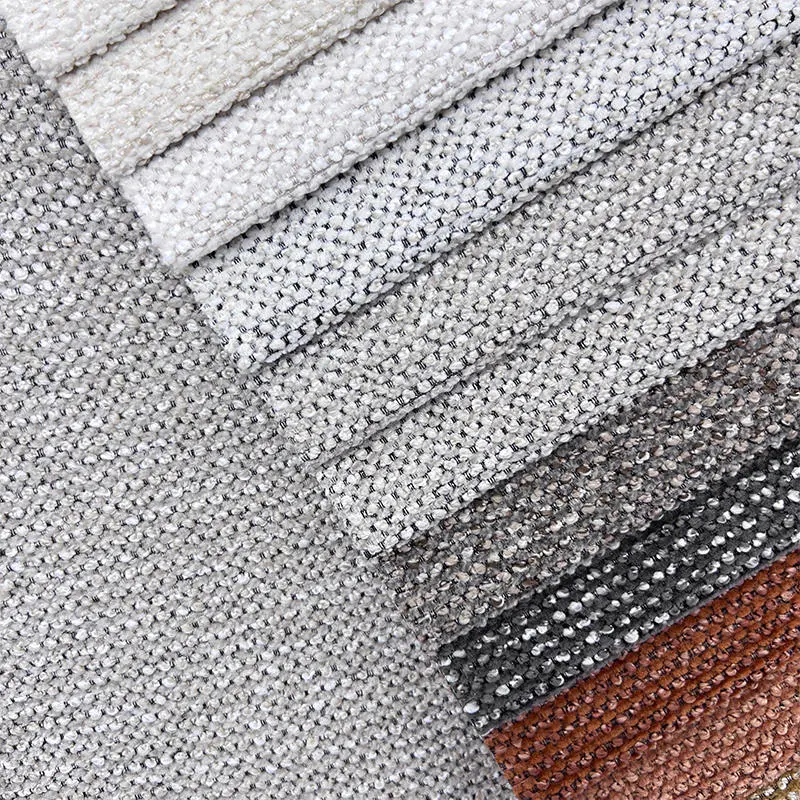 Free Sample Custom Polyester Chenille Sofa Fabric Microfiber Jacquard Chenille Upholstery Fabric