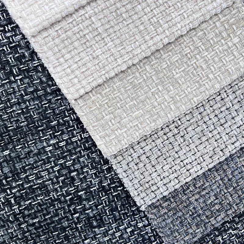 High Quality 100% Polyester Sofas Fabric Material High Performance Linen Fabric