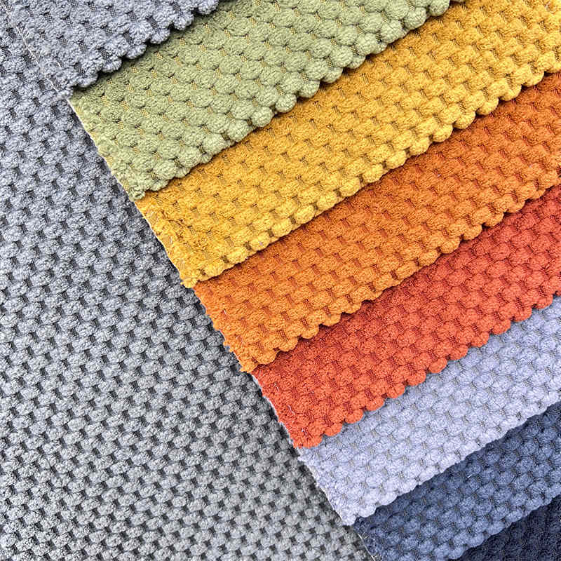 OEM Heavy Weight Quality Knitting Plain Velvet Upholstery Fabrics for Sofas and Furniture