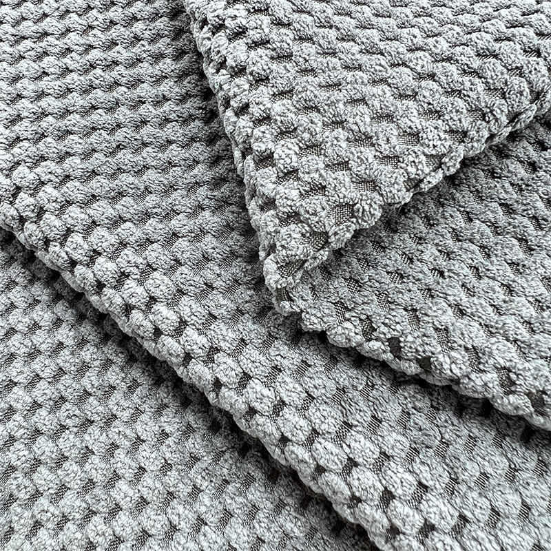 OEM Heavy Weight Quality Knitting Plain Velvet Upholstery Fabrics for Sofas and Furniture