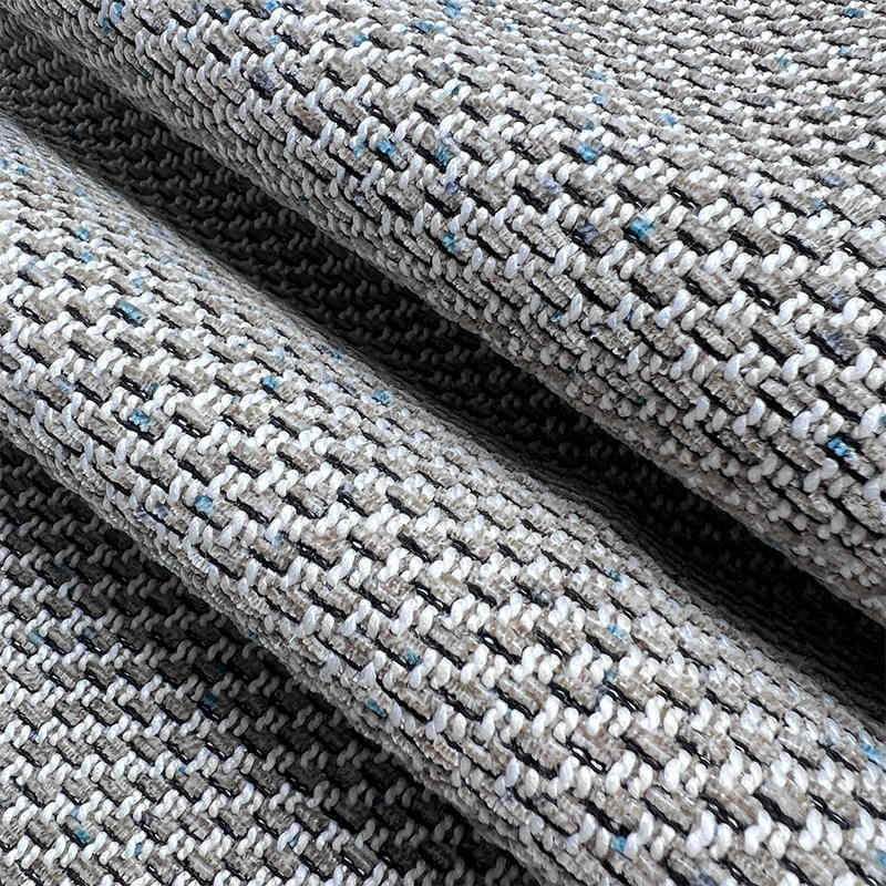 Luxury Polyester Knit Tweed Polyester Fabric Boucle Upholstery Fabric for Sofa and Chair Covers