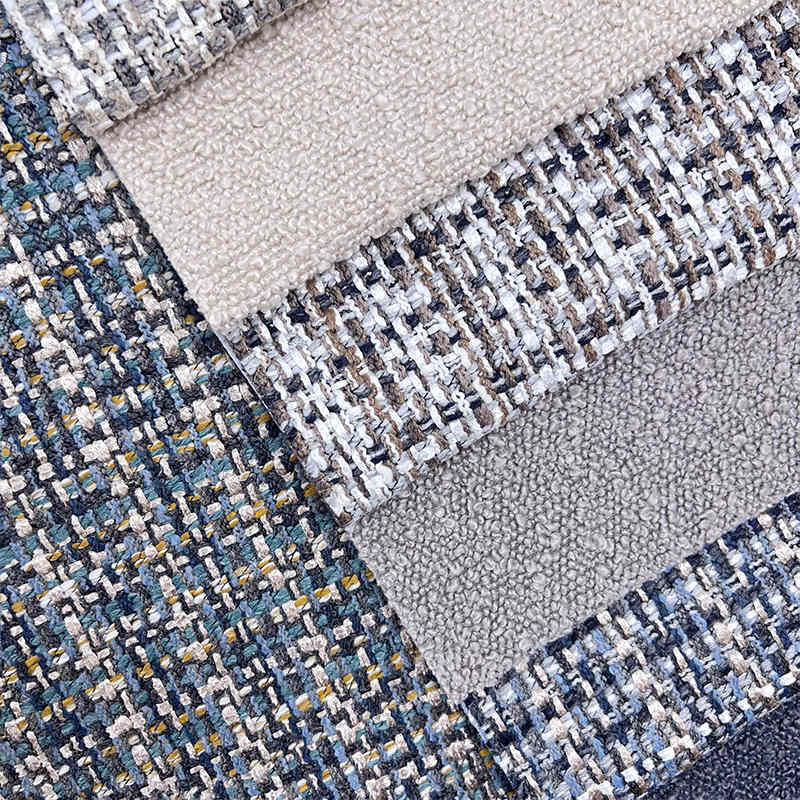 Home Use Modern Upholstery Fabric Sofa Corner Recliner Thick Linen Sofa Fabric