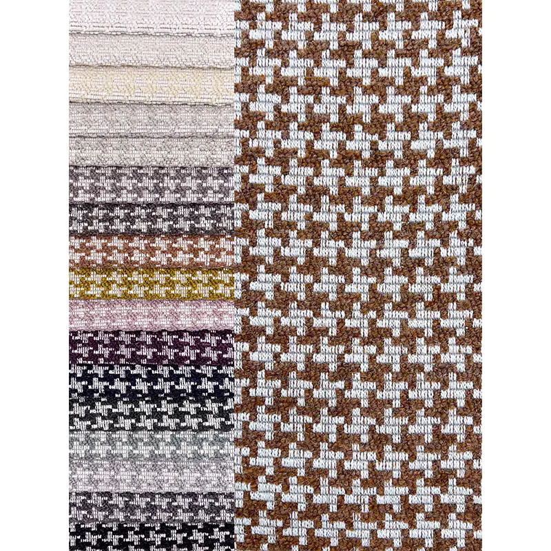 Colorful Home Textile Furniture Non Woven Fabric Polyester Jacquard Pure Linen Fabric