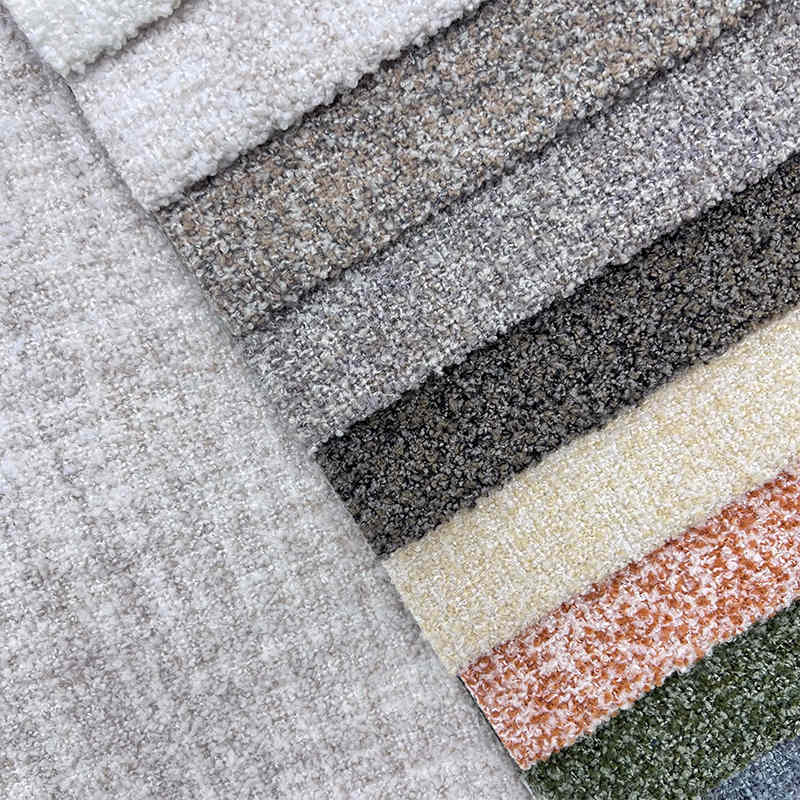 China Designer Fabrics Polyester Soft Felt Linen Fabric for Upholstery