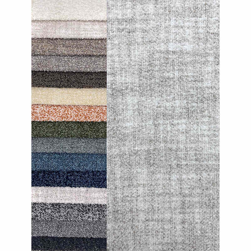 China Designer Fabrics Polyester Soft Felt Linen Fabric for Upholstery