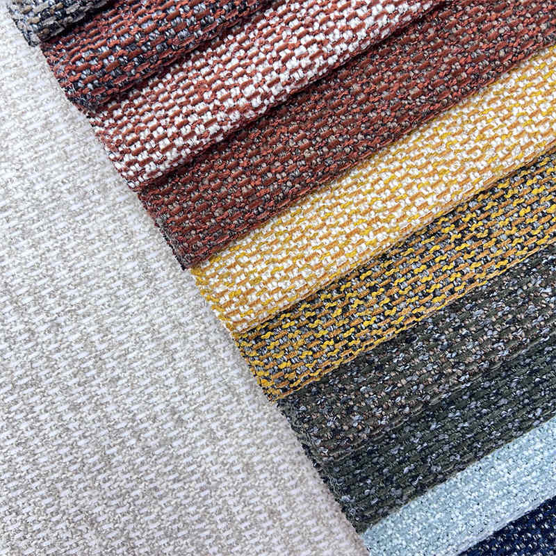 American Style Furniture Fabrics Low Saturation Color Cotton Linen Texture Sofa Fabrics Decorative Fabric