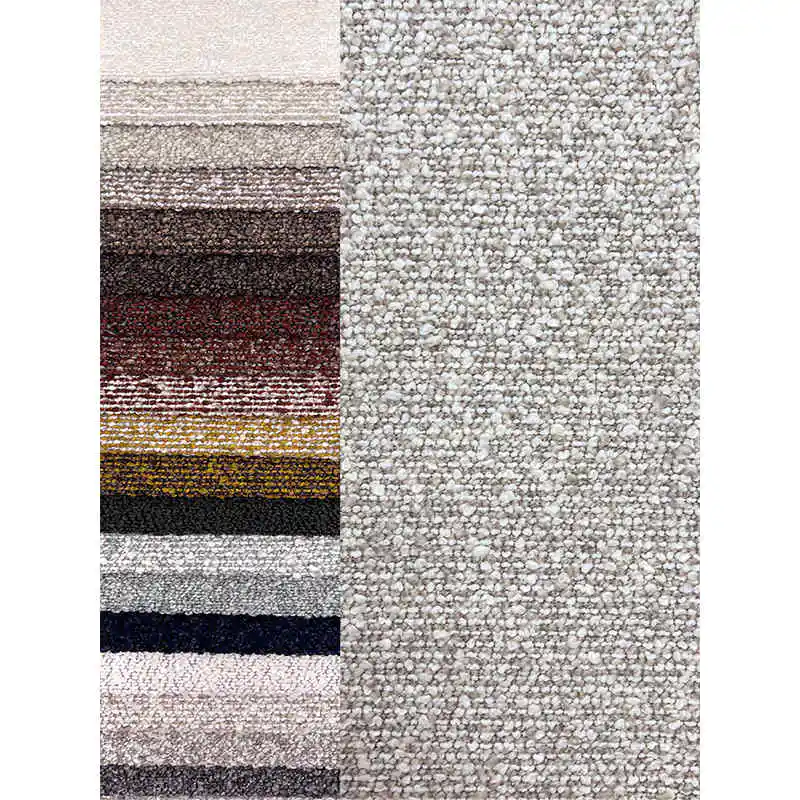 High-weight Acrylic Yarn Woven BUKLI Sofa Fabric