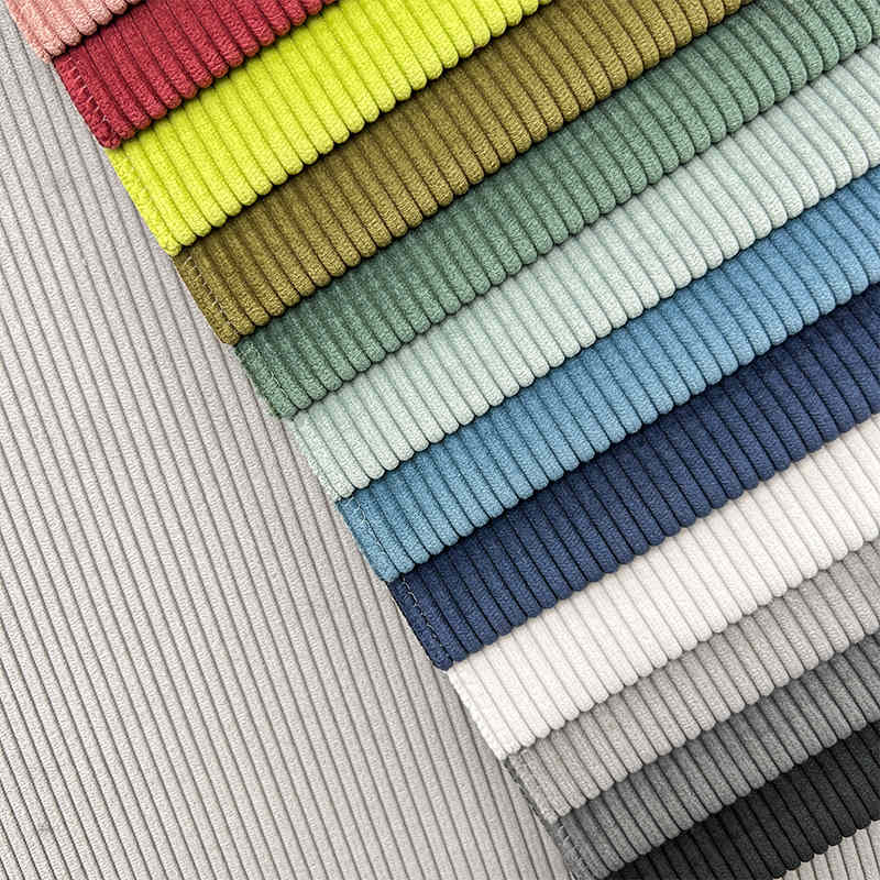 Hot Sale Home Textile Furniture Fabric Chenille Polyester Wholesale Corduroy Sofa Fabric
