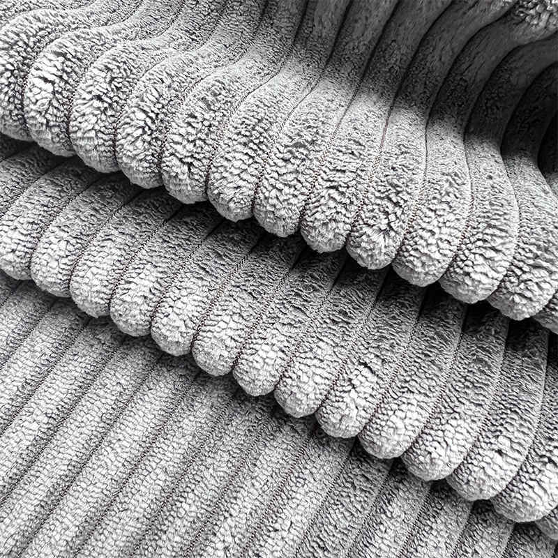 Free Sample 100% Polyester Home Textile Velvet Sofa Fabric Solid Striped Corduroy Upholstery Fabric for Sofa