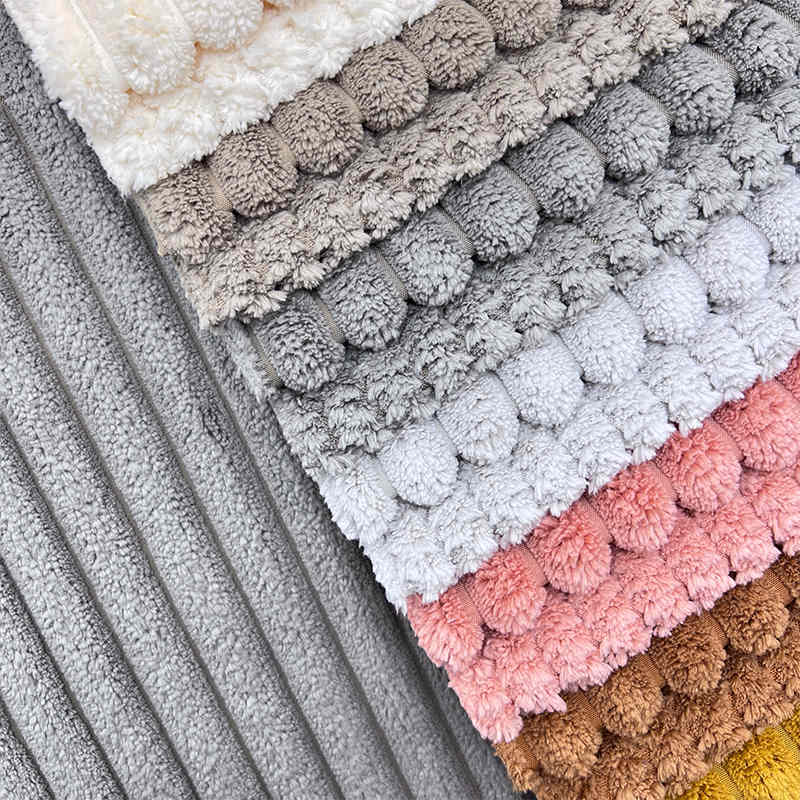 100% Polyester Knitted Velour Stripe Corduroy Velvet Waterproof Wide Wale Corduroy Seat Fabric