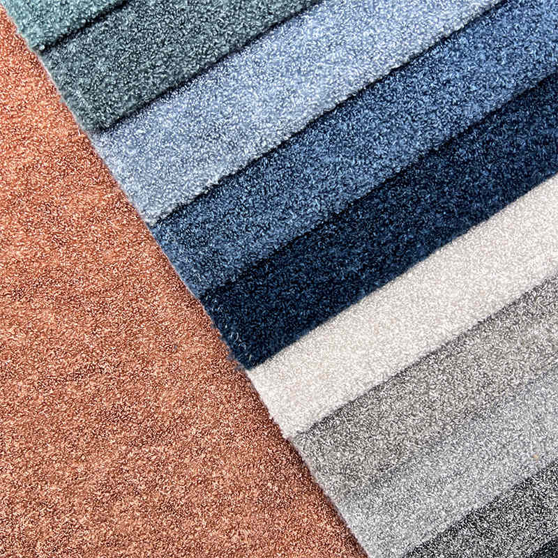 OEM Hot Selling Soft Teddy Fleece Sofa Boucle Fabric 100% Polyester Upholstery Velvet Teddy Fabric for Sofa