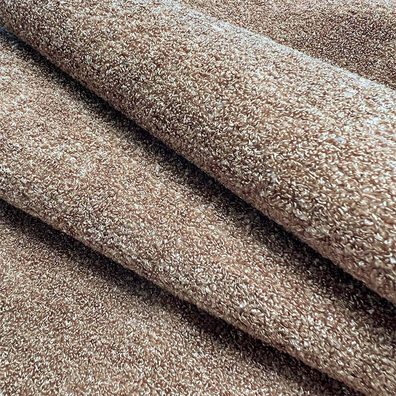 OEM Hot Selling Soft Teddy Fleece Sofa Boucle Fabric 100% Polyester Upholstery Velvet Teddy Fabric for Sofa
