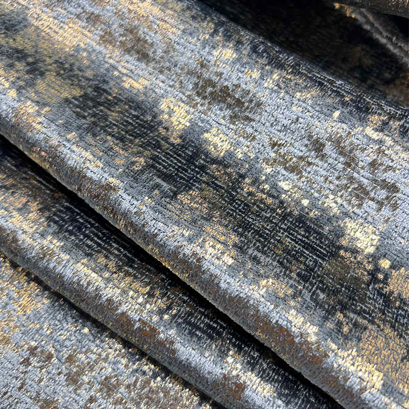 OEM Upholstery Sofa Fabric Gold Bronzing Holland Velvet Fabric for Sofa Home Textile