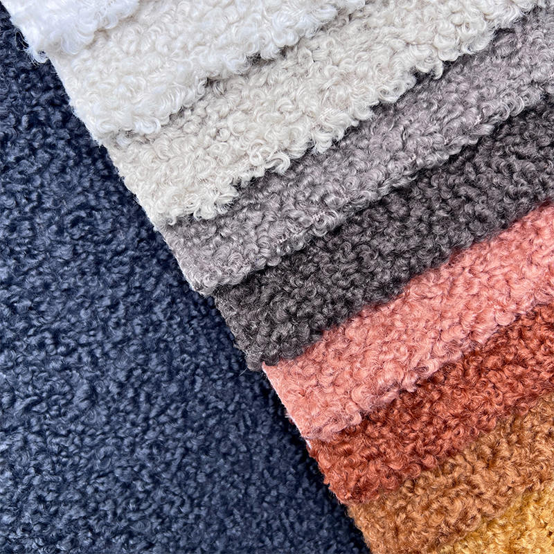 New High Quality Teddy Velvet Fabric for Cushion Upholstery Furniture Fabrics Woven Boucle Sofa Fabric for Home Textile