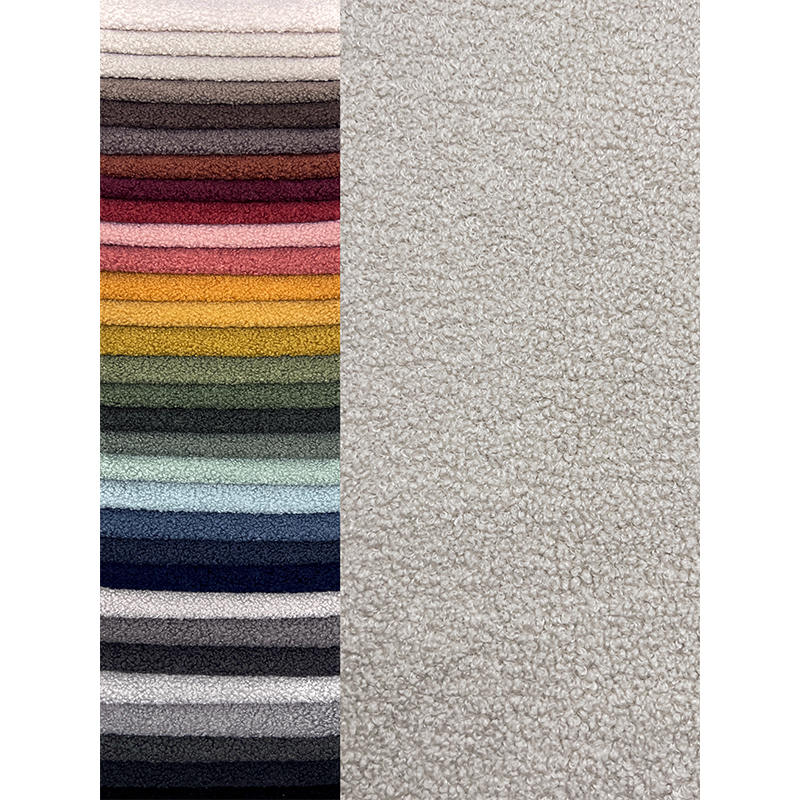 Heavy Weight Thick Loop Teddy Fleece Velvet Sofa Fabric Upholstery Boucle Fabric for Living Room Furniture