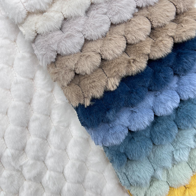 Short Pile Polyester Upholstery Plush Sherpa Fleece Fabric Plush Fabrics