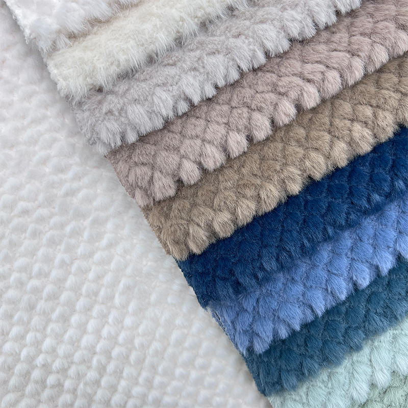 Sofa Fabric Manufacturer Multi-Colors Fluffy Knitting Fabric Long Plush Fabric