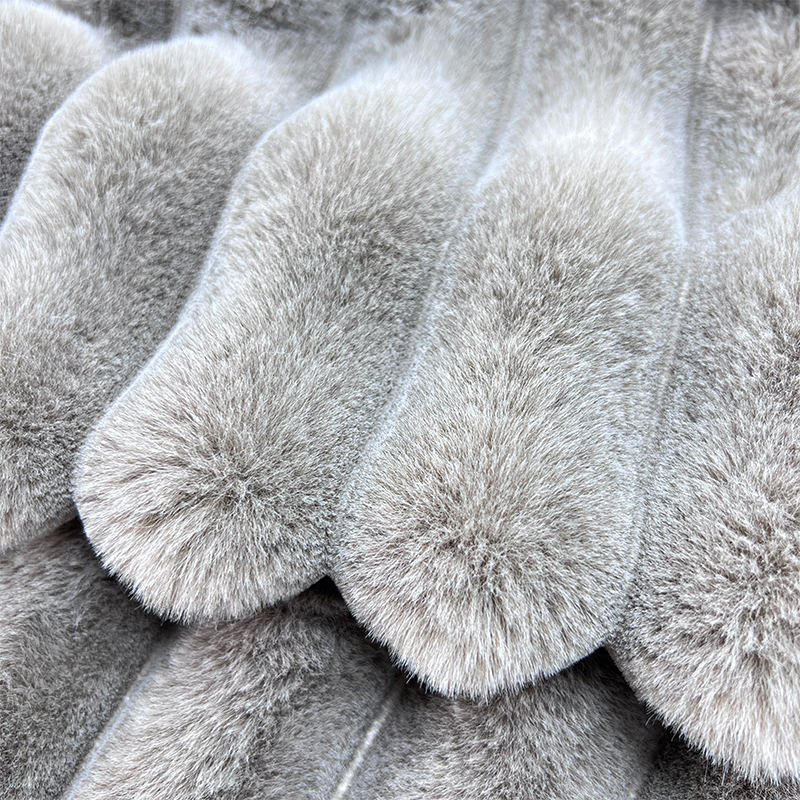 Fabric Textile Raw Material Striped Plush Microfiber Fabric