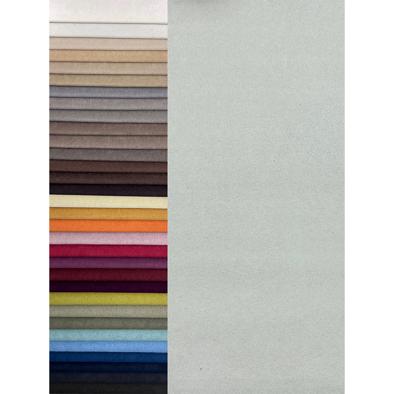 Customized Material Color Sofa Fabric Manufacturer Soft Polyester Knit Suede Fabric